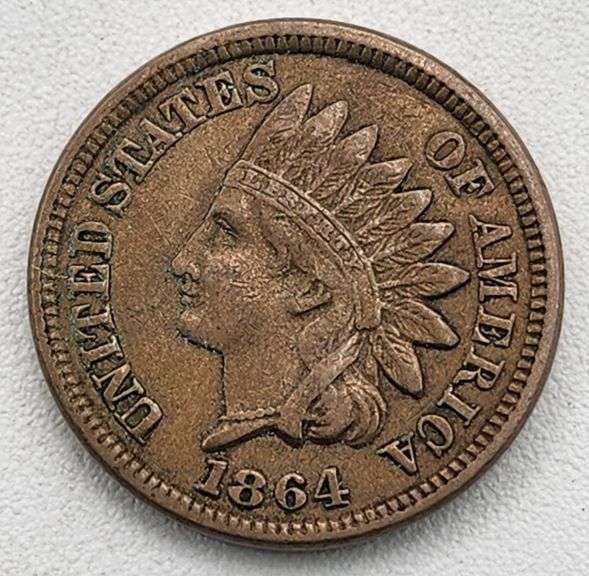 (A) US 1864 Indian Head Cent