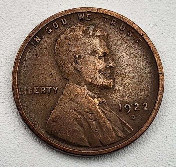 (A) US 1922-D Lincoln Wheat Cent