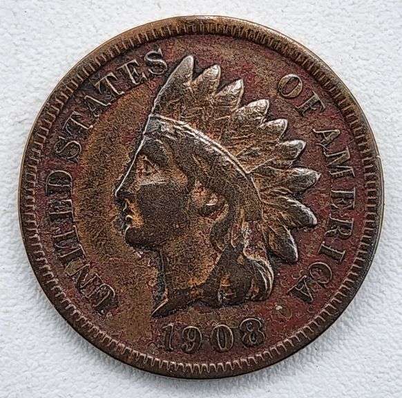 (A) US 1908-S Indian Head Cent