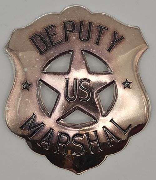 (AM) Franklin Mint Replica Sterling US Deputy Marshall Badge