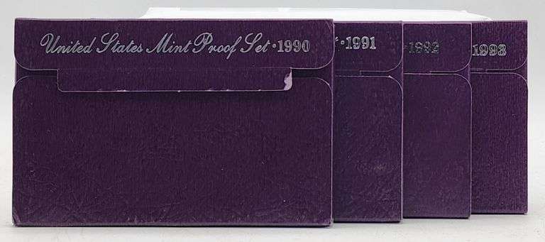 (D) US Mint 1990-93 Proof Sets