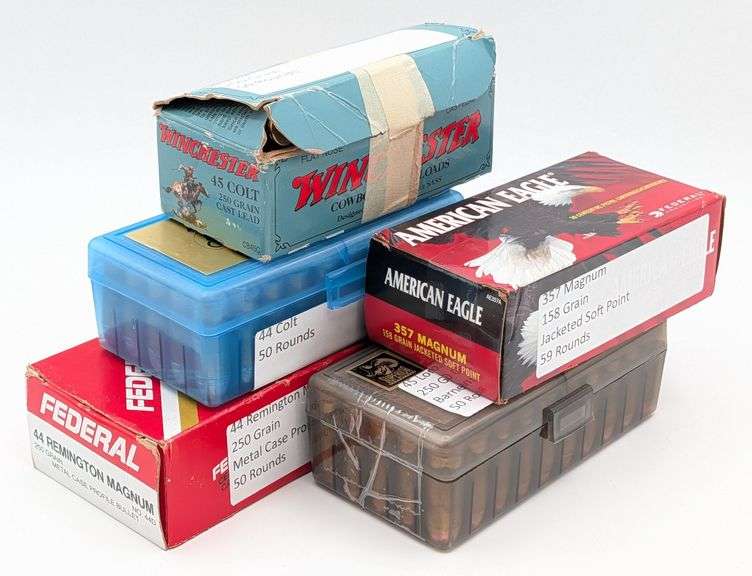 259 Rnds of Various Brands 44 Colt, 44 Rem, 45 Colt, and 357 Mag ...