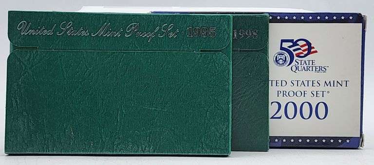 (D) US Mint 1995/98/2000 Proof Sets
