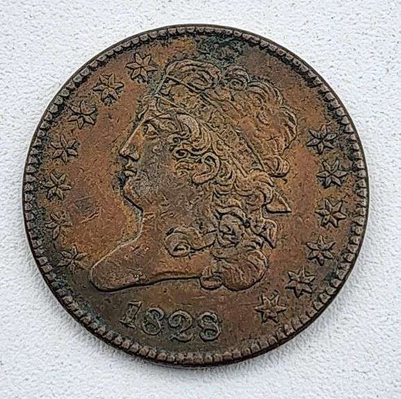 (A) US 1828 Half Cent