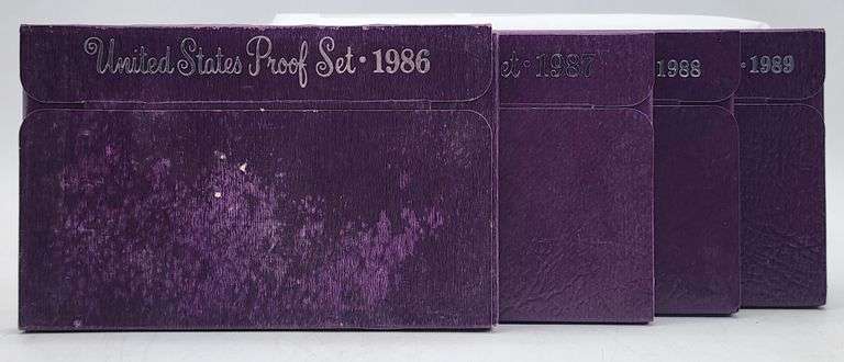 (D) US Mint 1986-1989 Proof Sets