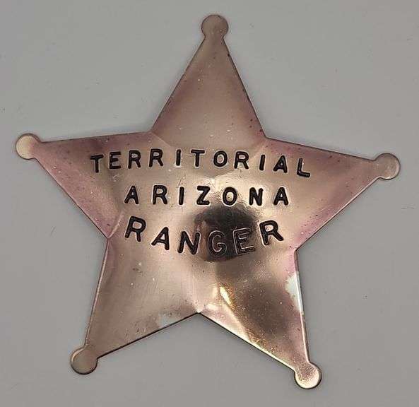 (AM) Franklin Mint Replica Sterling Territorial Arizona Ranger Badge