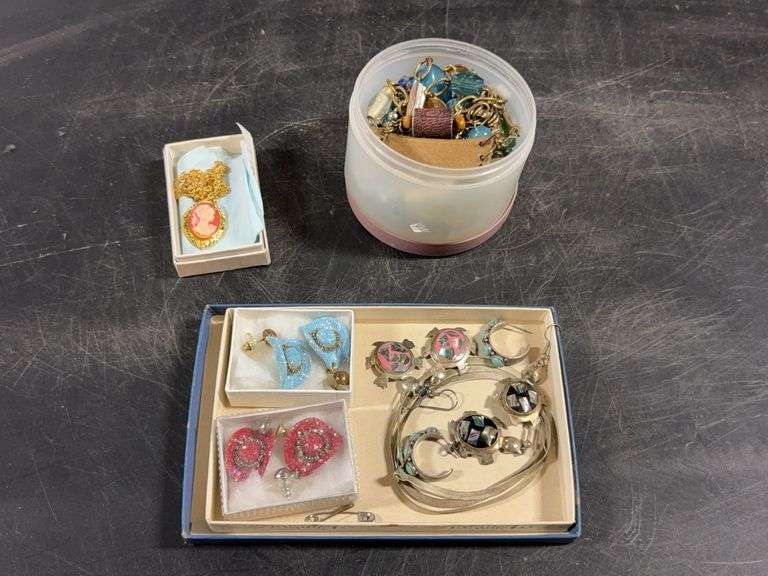 Costume Jewelry, Including Bracelets, Necklaces, And Earrings