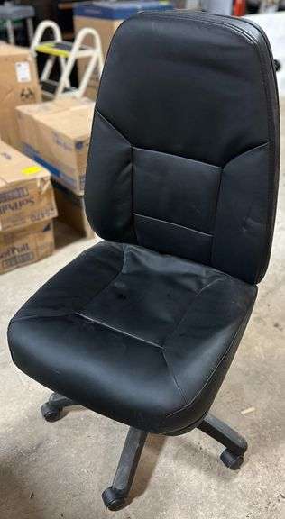 Adjustable Rolling Leather Office Chair