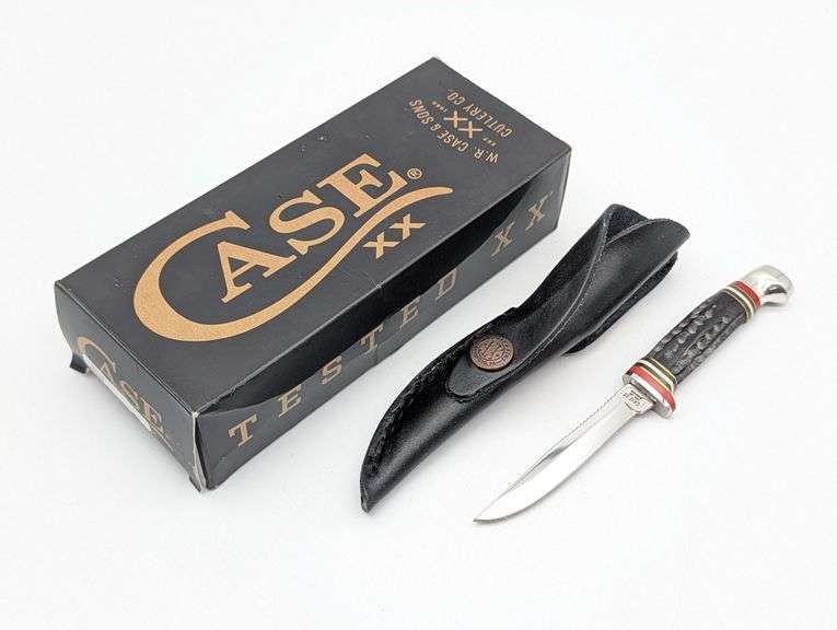 2023 Case XX Buffalo Horn Mini Hunter MFINN w/ Sheath & Box - Kraft ...
