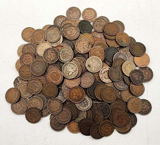 (A) US Indian Head/Flying Eagle Cents - Various Dates $2.30 FV