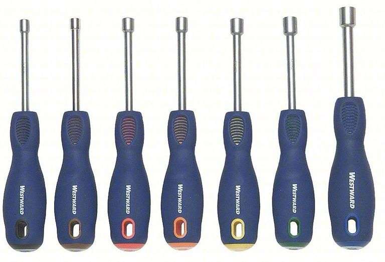 Hollow Shaft Metric Nut Driver Set & Vinyl Storage Pouch