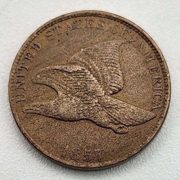 (A) US 1857 Flying Eagle Cent