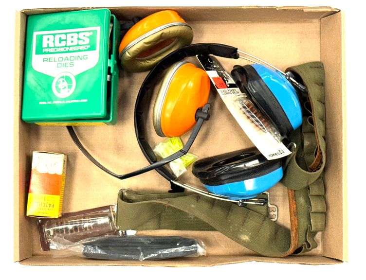 Reloading Dies, Ear Protection & Gun Cleaning Items