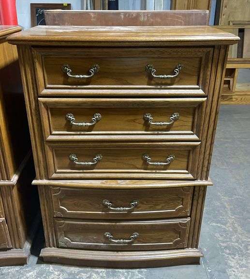  f 5 drawer standing dresser 36 x 18 x 49 kraft auction service llc