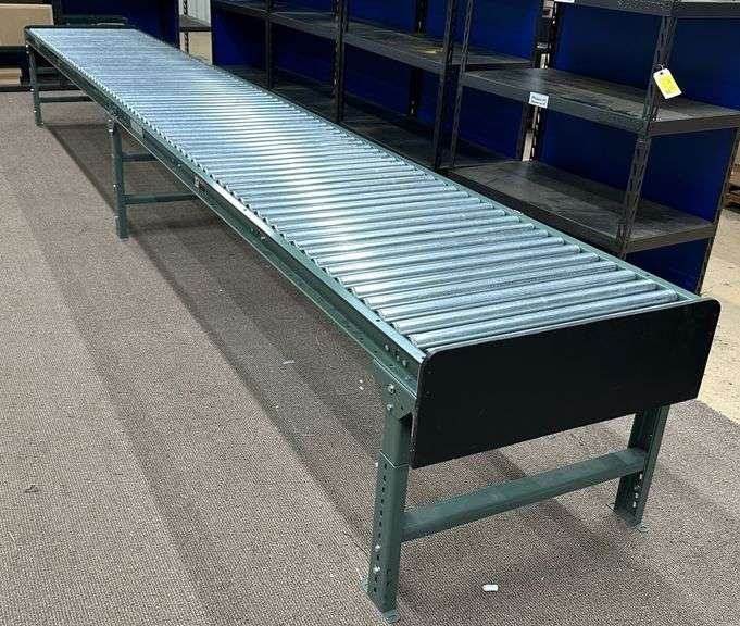 Uline Roller Racking Uline Gravity Roller Conveyor With Adjustable H-Stands - Kraft Auction ...