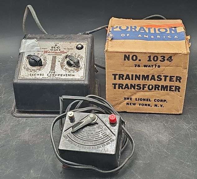 Lionel No. 1034 Trainmaster Transformer, Type R 100 Watt Trainmaster ...
