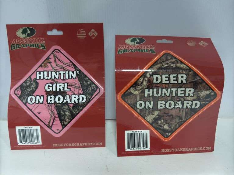Browning Branded Camo Deer Emblems, Mossy Oak Graphics