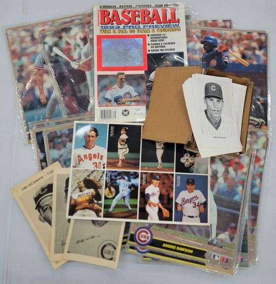 Large Baseball Collection (N) Collection Of Baseball Pictures And Literature. - Kraft Auction ...