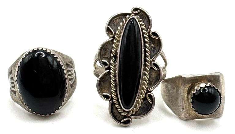 Kobe Martinez Black Onyx Rings *Native main image 0