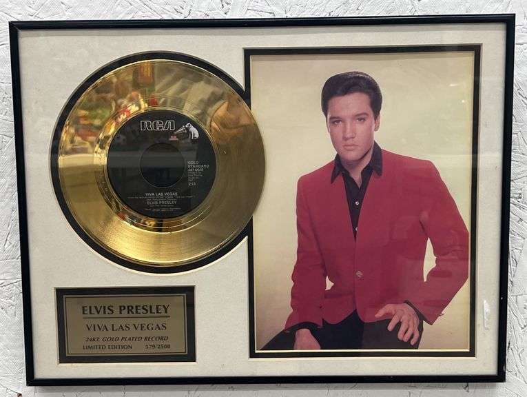 (Z) Elvis Presley Viva Las Vegas Framed Gold Plated Record - Kraft ...