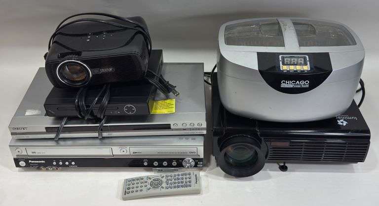 Lot Of Electronics / Includes Projectors / DVD Players & Polisher ...