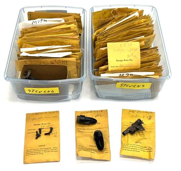 Vintage Stevens and Savage Rifle & Shotgun Gunsmithing Original Parts.