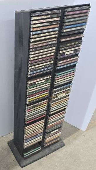 CD Rack Filled With CDs - Kraft Auction Service, LLC