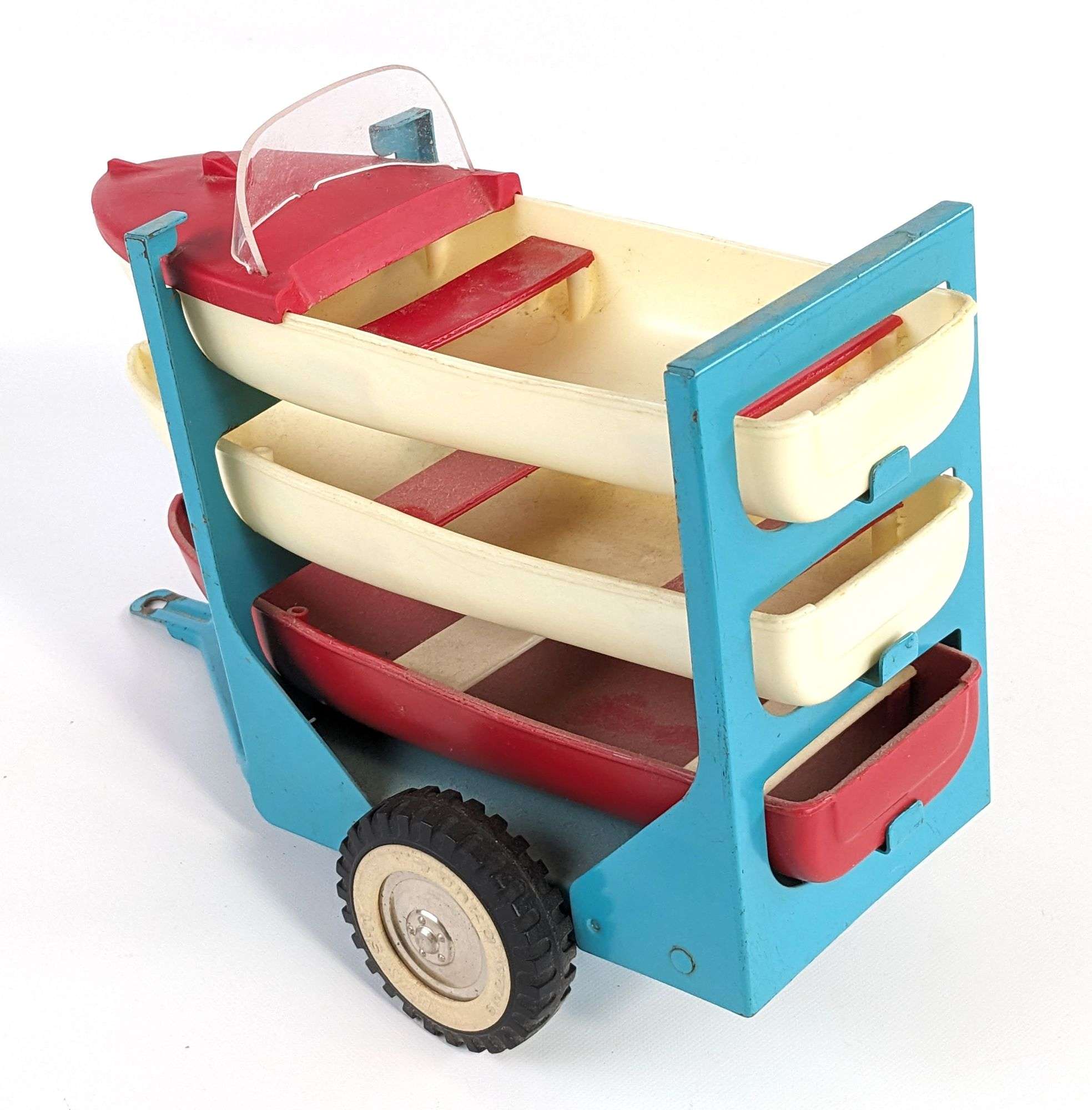 Original Tonka Truck w/ 3 Boat Trailer - Kraft Auction Service, LLC