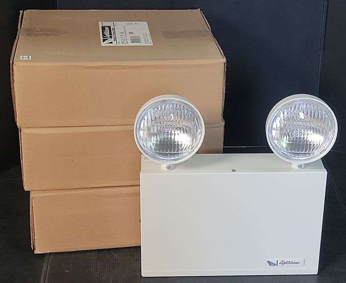 (R) Set Of Four Thomas And Betts Lightalarms Emergency Lights - Kraft ...