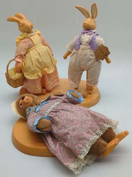 (KL) Raikes Bears. Lucille & Daphne ( Prairie Doll ) & Hopkins Bunny ...