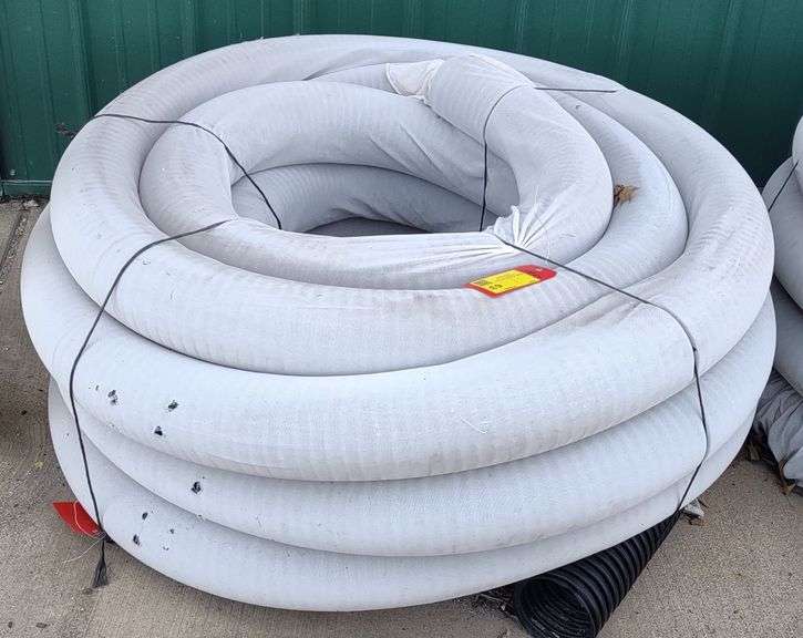 4" x 100' Corrugated Perforated Drain Pipe with Sock