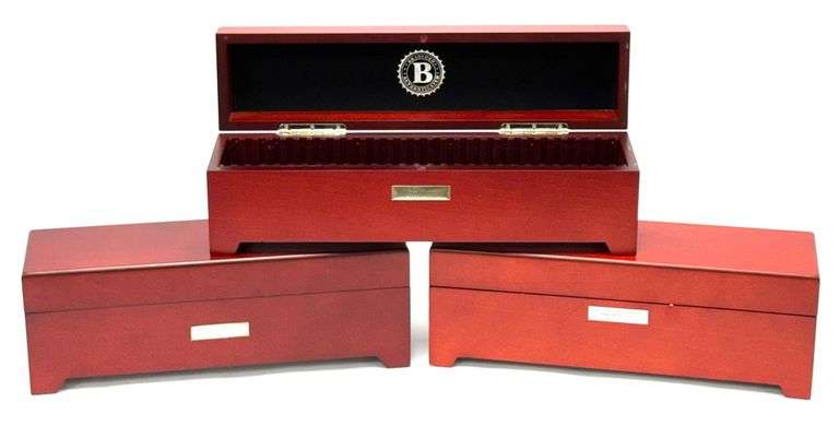 (3) U.S. Coin Wooden Collector Boxes - Kraft Auction Service, LLC