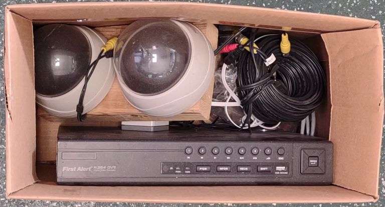 Security Cameras w/ First Alert H264 DVR - Kraft Auction Service, LLC