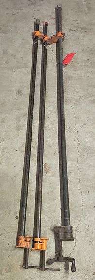 Three Bar Pipe Clamps, Largest 72