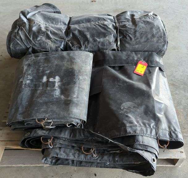 Flat Bed Heavy Duty Black Tarps