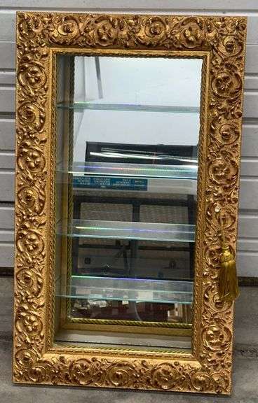 (AC) Pita Furnishings Italian Handmade Wall Mount Gold Mirrored Shadow ...