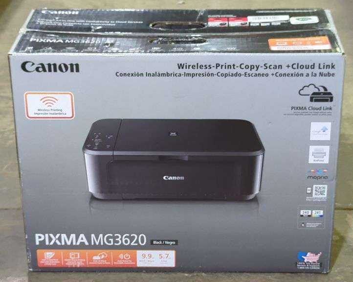 (F) Cannon Printer. PIXMA MG3620. Wireless -Print-Copy-Scan+ Cloud Link ...