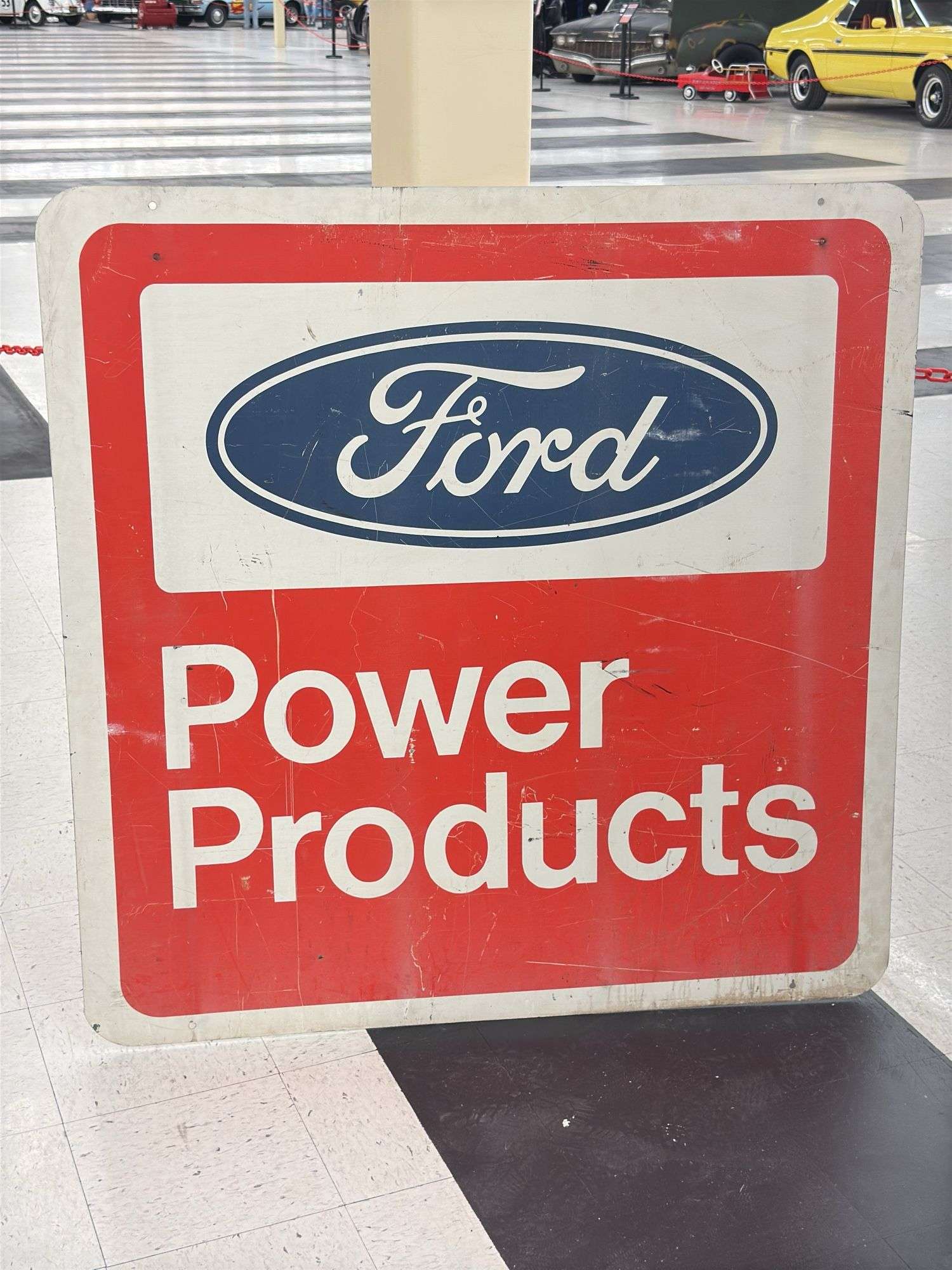 4ft Vintage DST Ford Power Products Dealer Sign - Kraft Auction