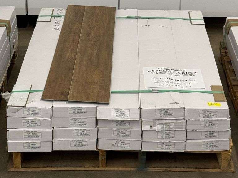 473 Sqft UniClic Cypress Garden Luxury Vinyl Flooring