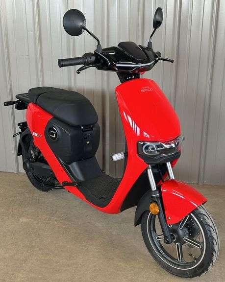 Image showcasing 2022 Super SOCO CU Mini 48V Electric Moped - Kraft Auction Service, LLC