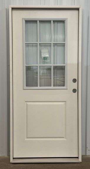REEB 36in LH 9-Light Pre-Hung Exterior Door