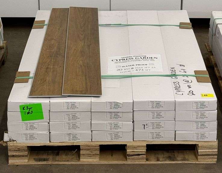 473 Sqft UniClic Cypress Garden Luxury Vinyl Flooring