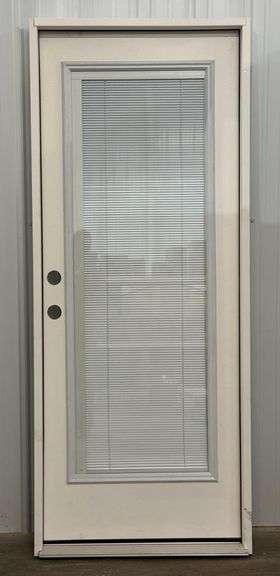 REEB 32in RH Full View Mini-Blind Pre-Hung Exterior Door