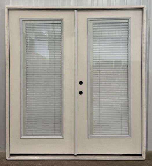 REEB 72in RH Full View Mini-Blind Pre-Hung Exterior Door