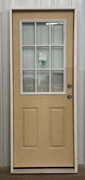 REEB 32in LH 9-Light Pre-Hung Exterior Door