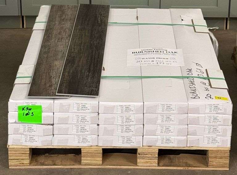 473 Sqft UniClic Burnished Oak Luxury Vinyl Flooring