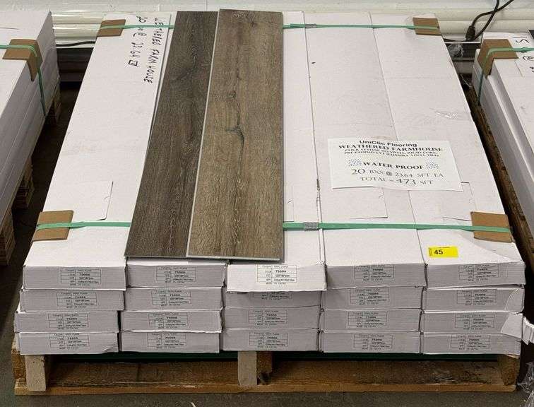 473 Sqft UniClic Weathered Farmhouse Luxury Vinyl Flooring