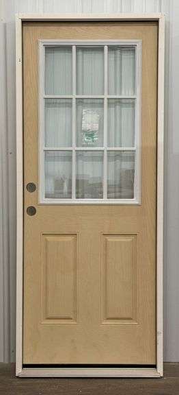 REEB 32in RH 9-Light Pre-Hung Exterior Door