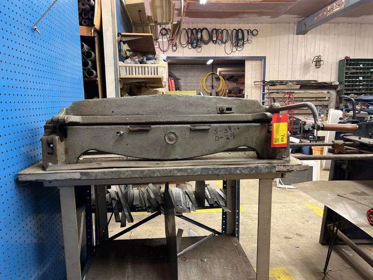 Sheet Metal Brake With Table. - Kraft Auction Service, LLC