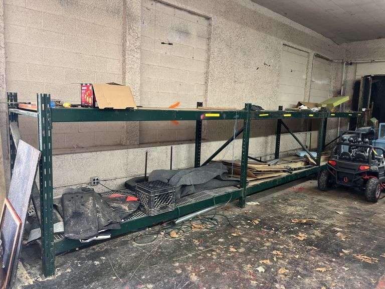 Green Pallet Rack Shelving - Kraft Auction Service, LLC